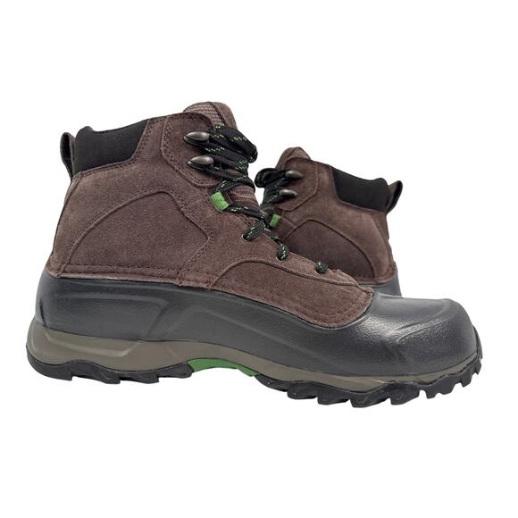 The North Face Snowfuse Winter Boots Men's Size 13 Brown Waterproof Suede - Picture 3 of 10